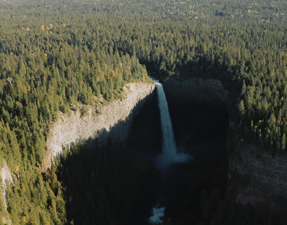 Helmcken Falls is a 141 m (463 ft) waterfall on the Murtle River within Wells Gray Provincial Park in British Columbia, Canada.