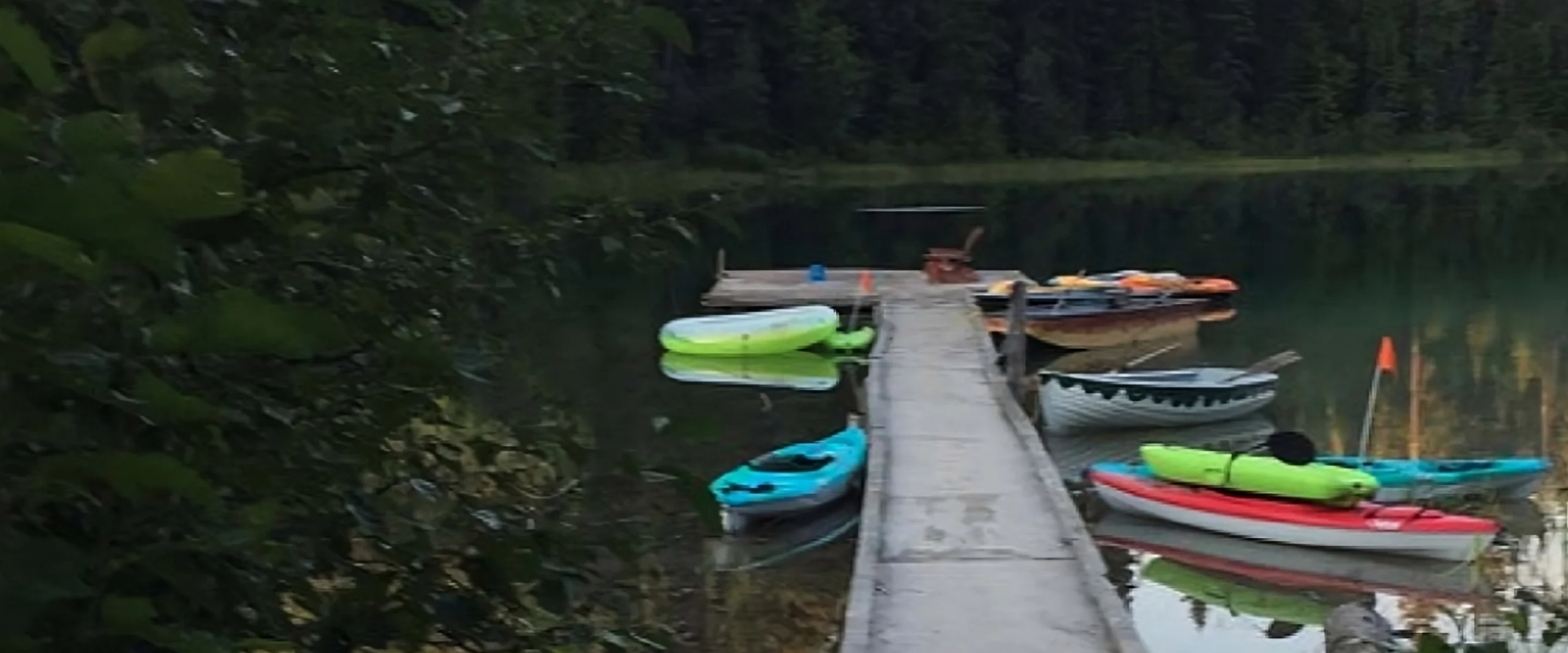 Johnson lake Resort big lake dock