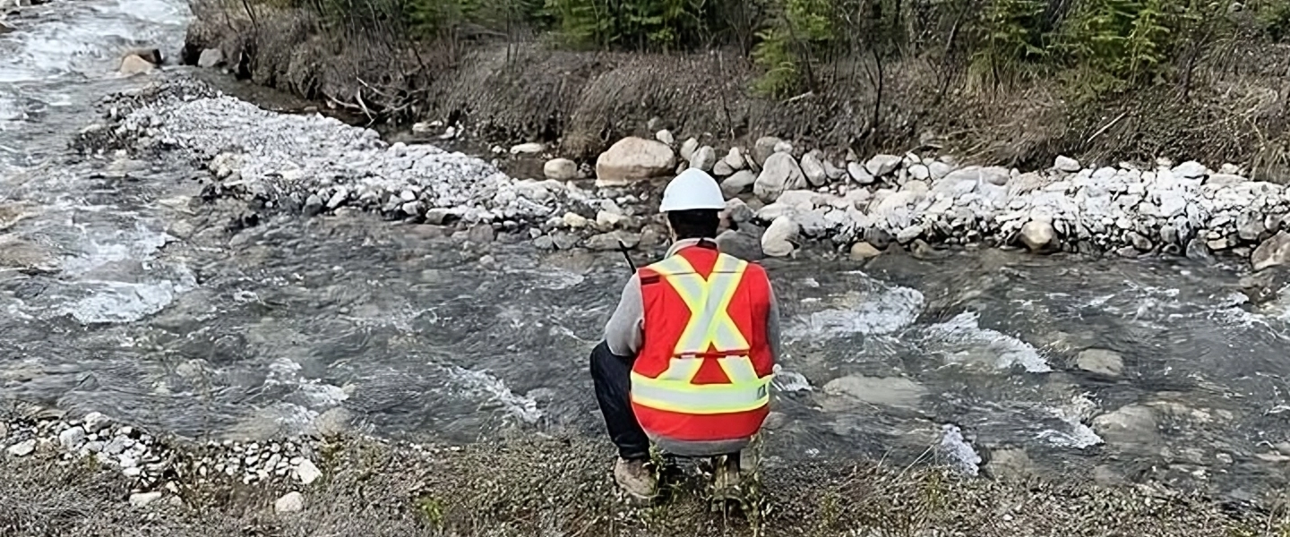 Paul Van Velzen in the field with SRG