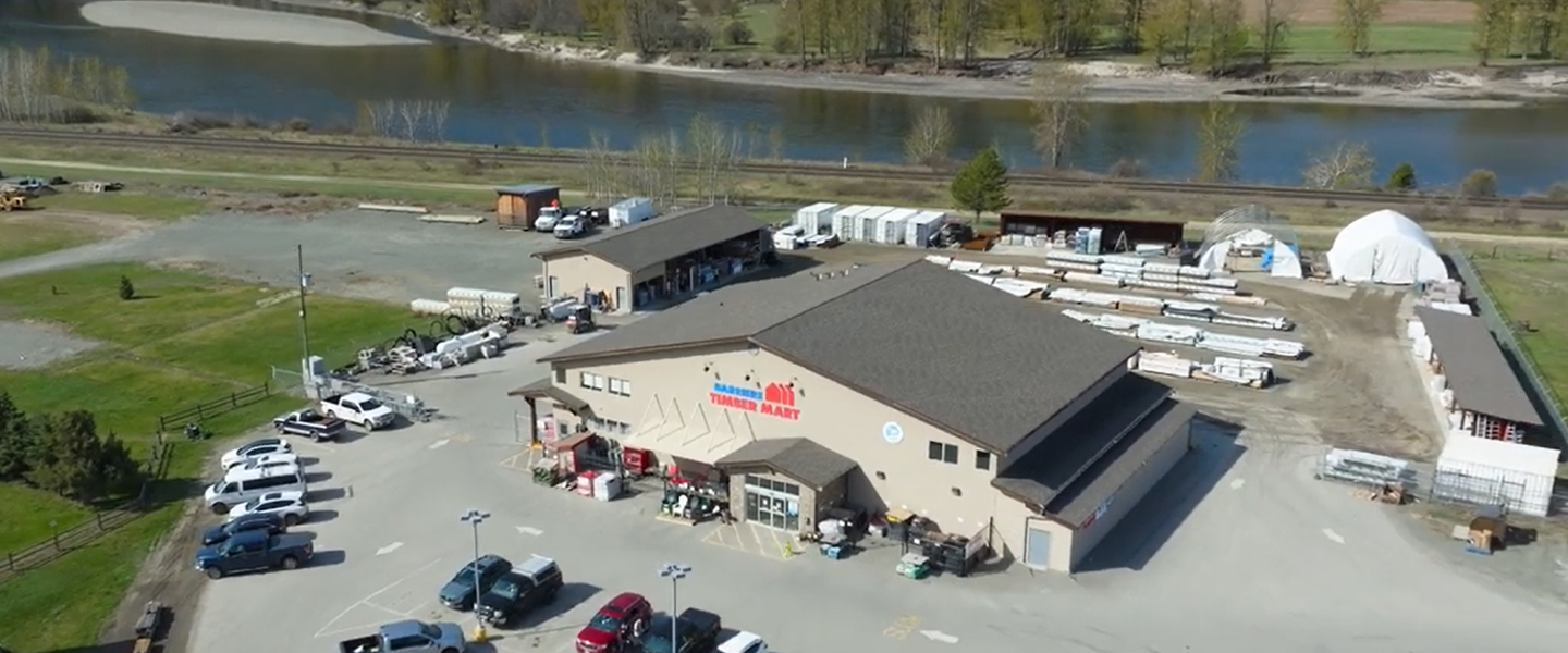 Overhead image of the Barriere Timber Mart