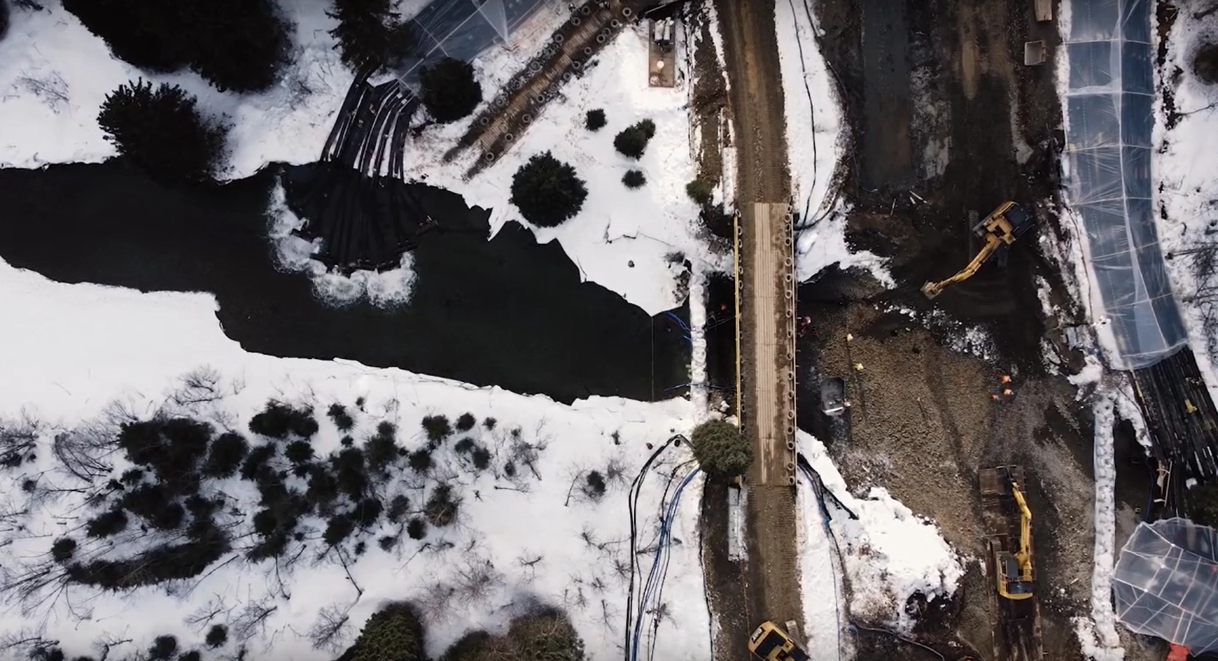 Image of winter work along Trans Mountain Pipeline